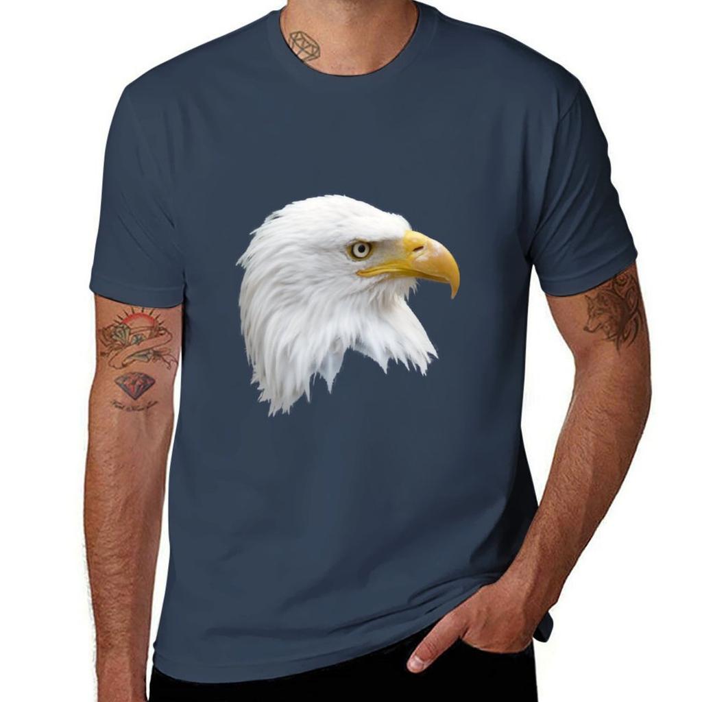 Bald Eagle Head - Eagle Art T-Shirt Casual Basic Short Sleeve T-Shirt