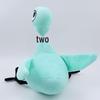 Creative Blue Big-Eyed Pigeon Feather Plush Toy, Huggable Comfort Pillow, Cute Little Duck Doll