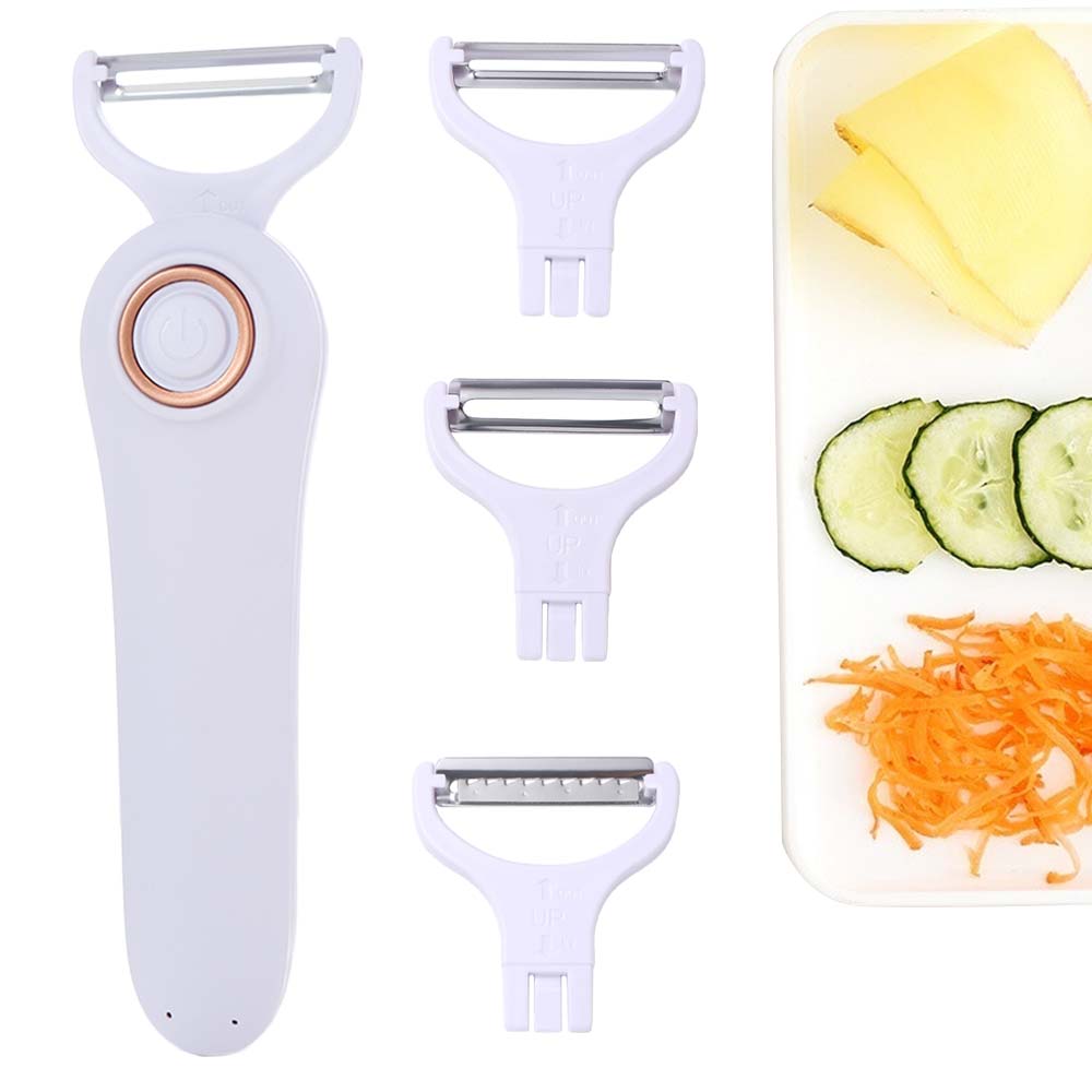 Handheld Peeling Machines Rechargeable Vegetable Slicer Safety Electric Vegetable Peeler Salad