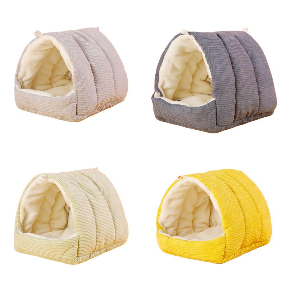 Hanging Pet Bird Bed Warm Cotton Stuffed Bird Hut New Budgie Hammock for Winter