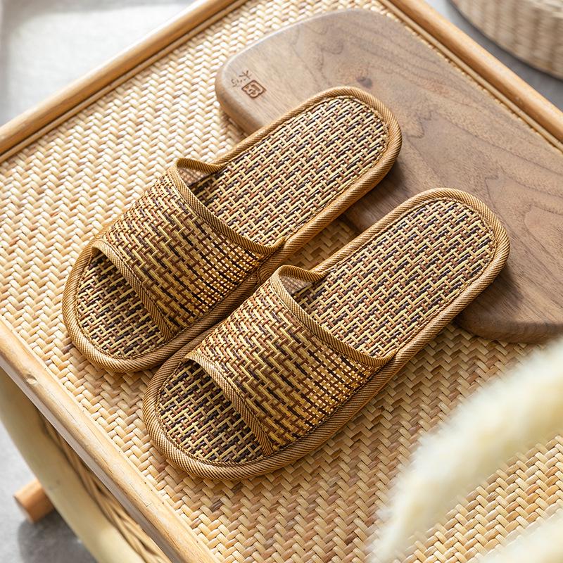 

Женские тапочки из ротанговой соломы — нескользящие, без запаха, комфортные в любое время года 40-41 (suitable for normal 39-40)