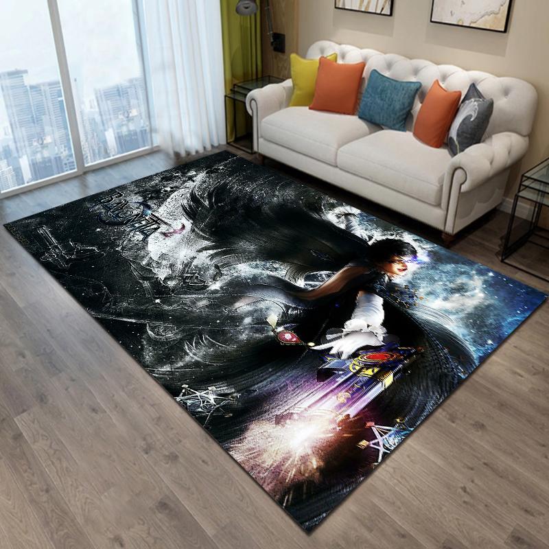 15 Size Bayonetta-game Pattern Rug for Living Room Bathroom Mat Creative Door Mat Bedroom Home Decor Rug Home Accessories