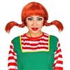 Neat Bangs Long Orange Hair Anime Twisted Braid Wig Synthetic Halloween Cosplay Wig  Carnival Party