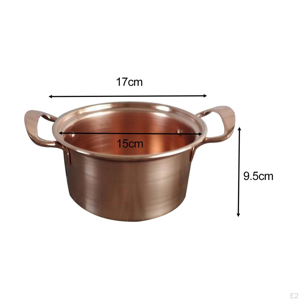 Olla de cobre de calentamiento rápido, práctica y multiusos para cocinar ramen en casa, ideal para fideos