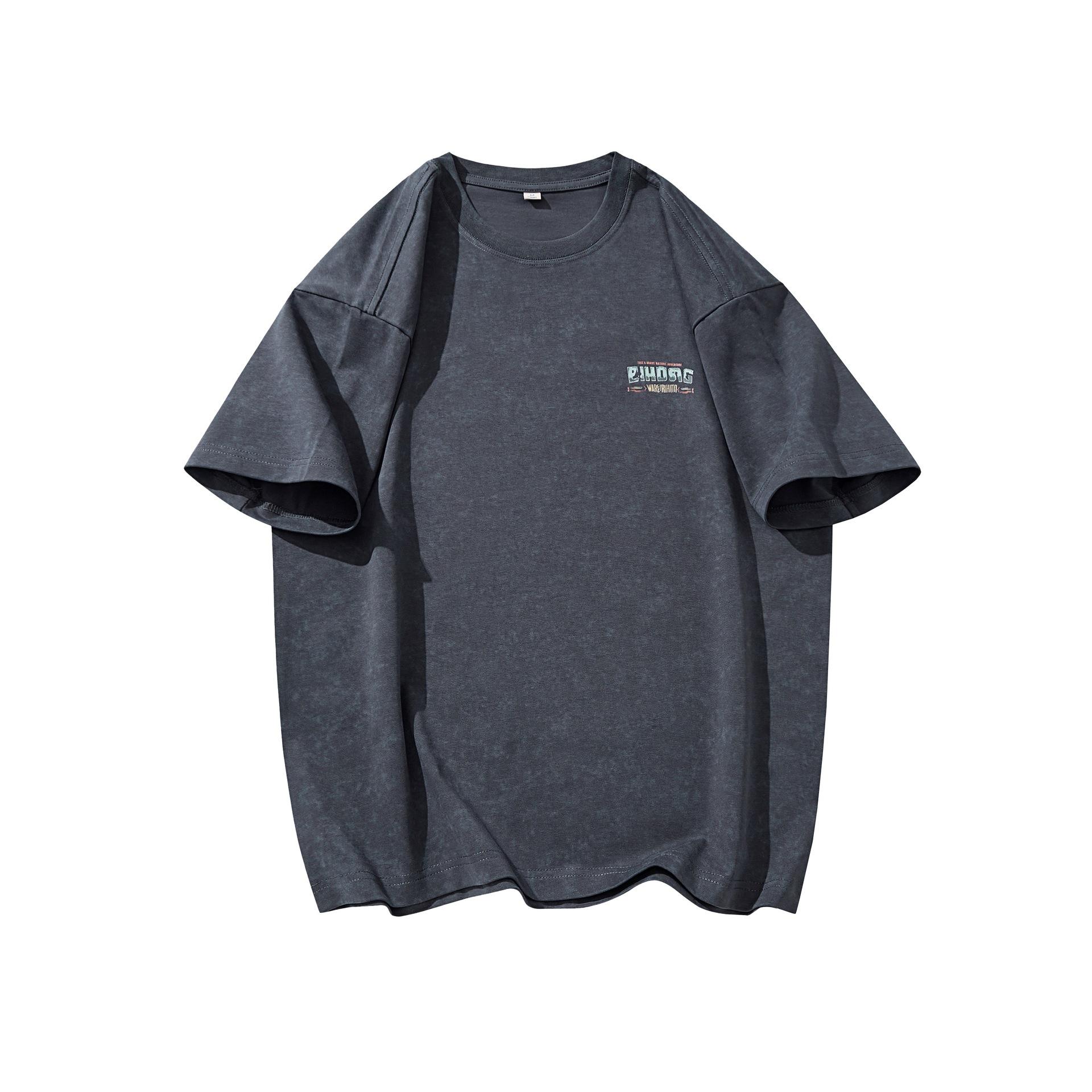 

Мужская летняя футболка с коротким рукавом и принтом гор, новая, с круглым вырезом, свободная, большого размера 4XL