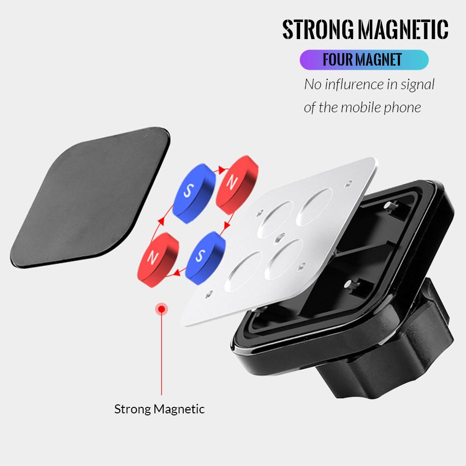 Magnetic Car Phone Holder Universal Strong Car Air Vent Phone Mount Magnet Car Mount Bracket In Car For iPhone Samsung