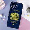 United Kingdom British Passport Phone Case For iPhone 17 Pro Max 16 13 12 11 14 15 Pro Max Plus Mini 16e 17 Air Back Cover