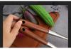 Chef's 304 Stainless Steel and Rosewood Spatula & Soup Ladle Set - Anti-Scald, Long Handle for Restaurant Use