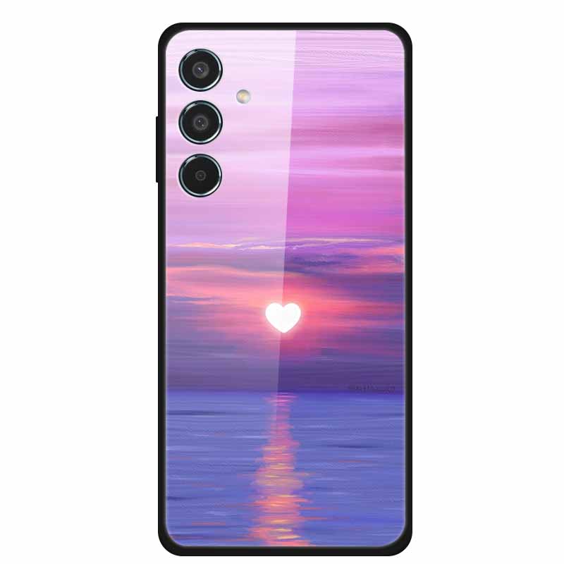 Tempered Glass Case For Samsung S25 Plus Case S 25 Plus Hard Back Cover For Samsung Galaxy A16 M55 A55 Phone Case Soft Bumper