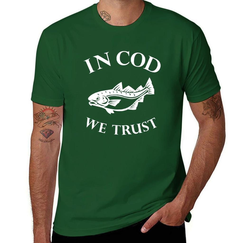 In Cod We Trust Tshirt Vintage Graphics Sublime Unisexs Tshirt