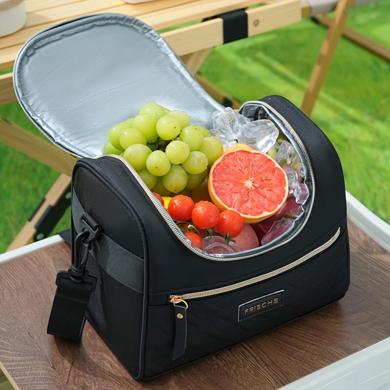 Insulated Lunch Bag,Thermal Food Container Tote,Travel Lunch Box Bag,Freshness and Cold Retention Handbag,Cooler Bag,with Built-in Insulation Material