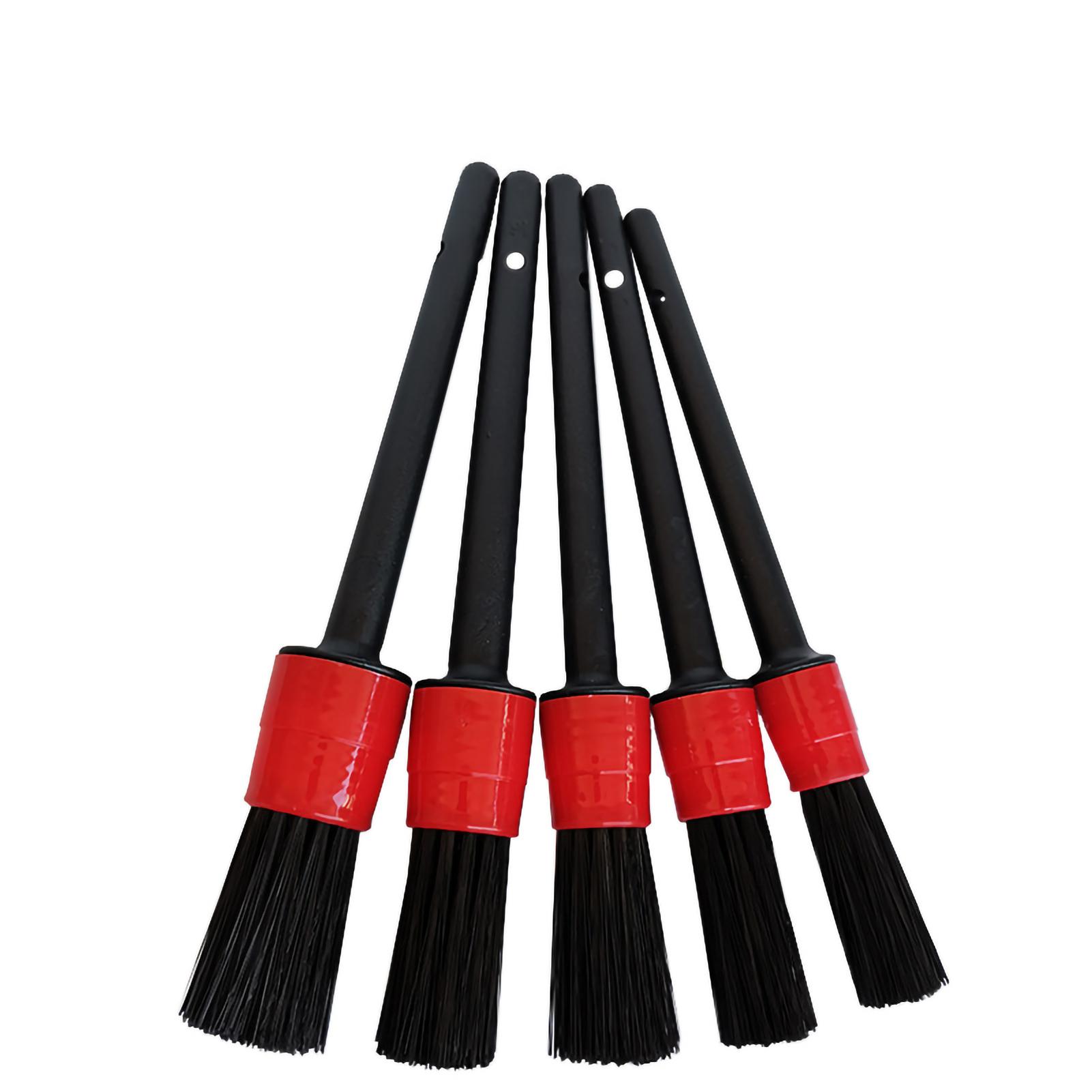 

Набор из 5 щеток для чистки салона автомобиля, щетка для чистки щелей, мягкие синтетические волокна, щетки для чистки автомобилей