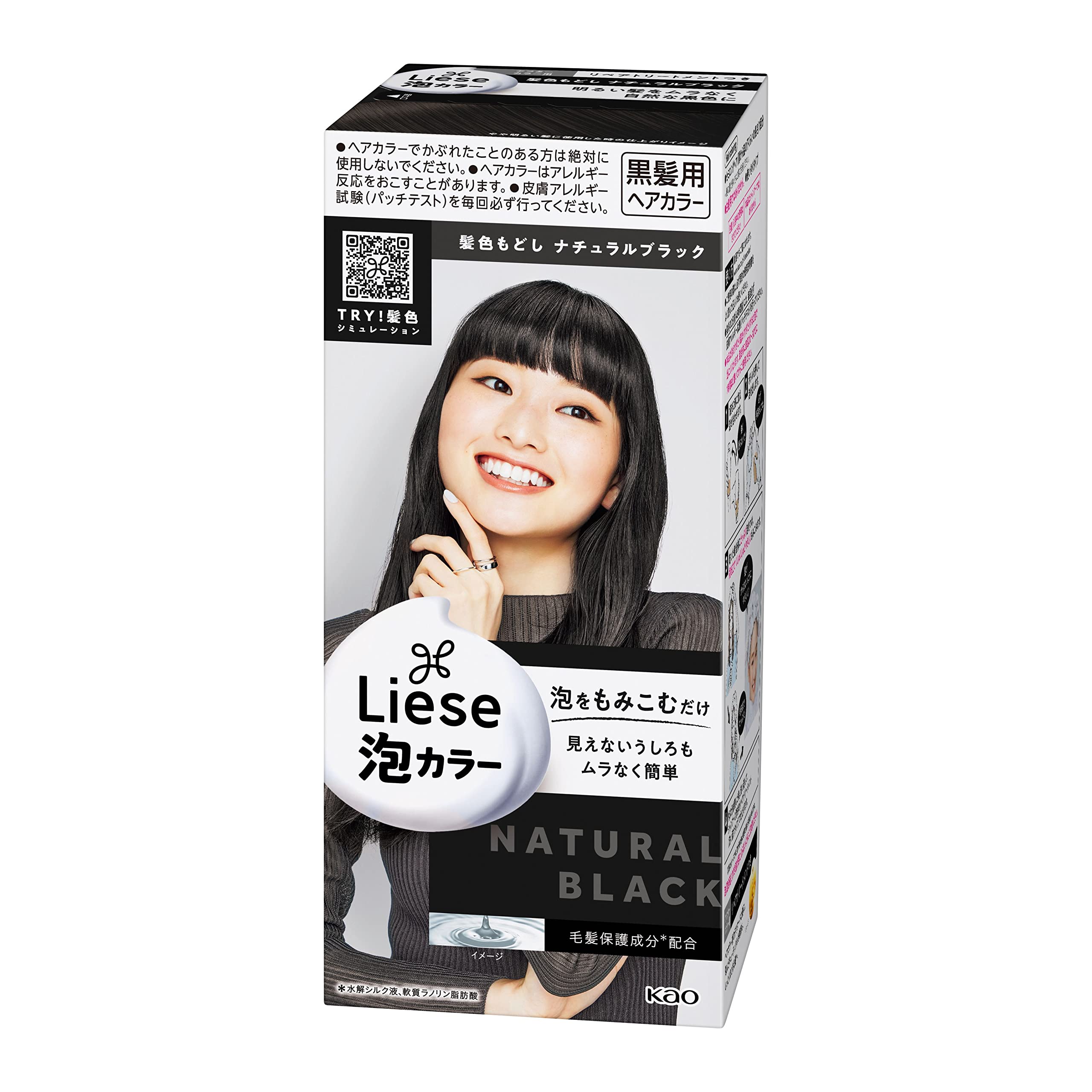 

Liese Foam Color Hair Color Restorer Натуральный черный 108 мл [квази-лекарство]
