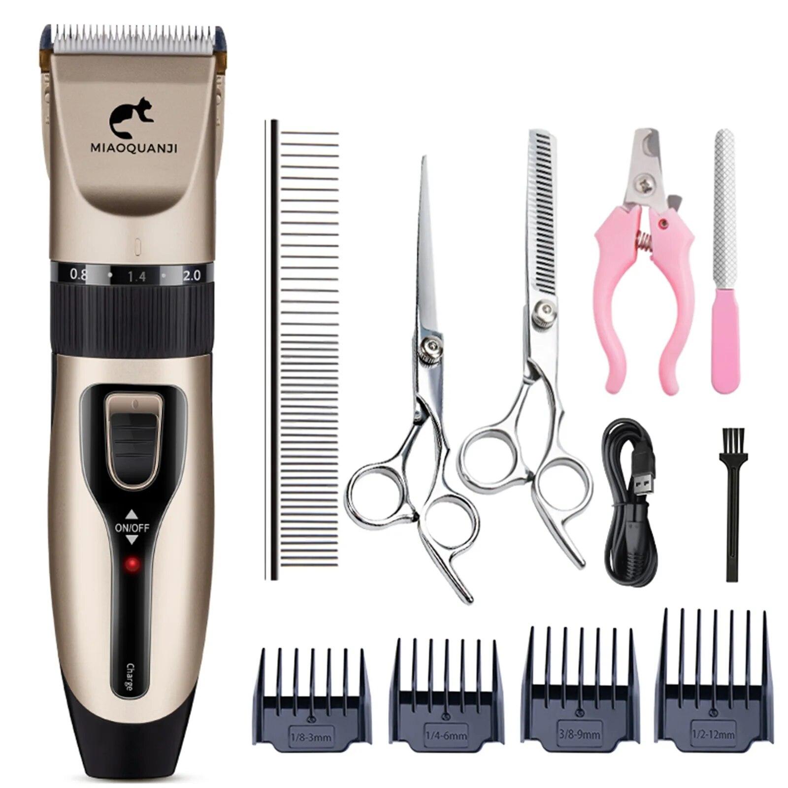 

Машинка для стрижки домашних животных, профессиональная машинка для стрижки собак, перезаряжаемая машинка для стрижки животных, беспроводная бритва, ножницы для стрижки
