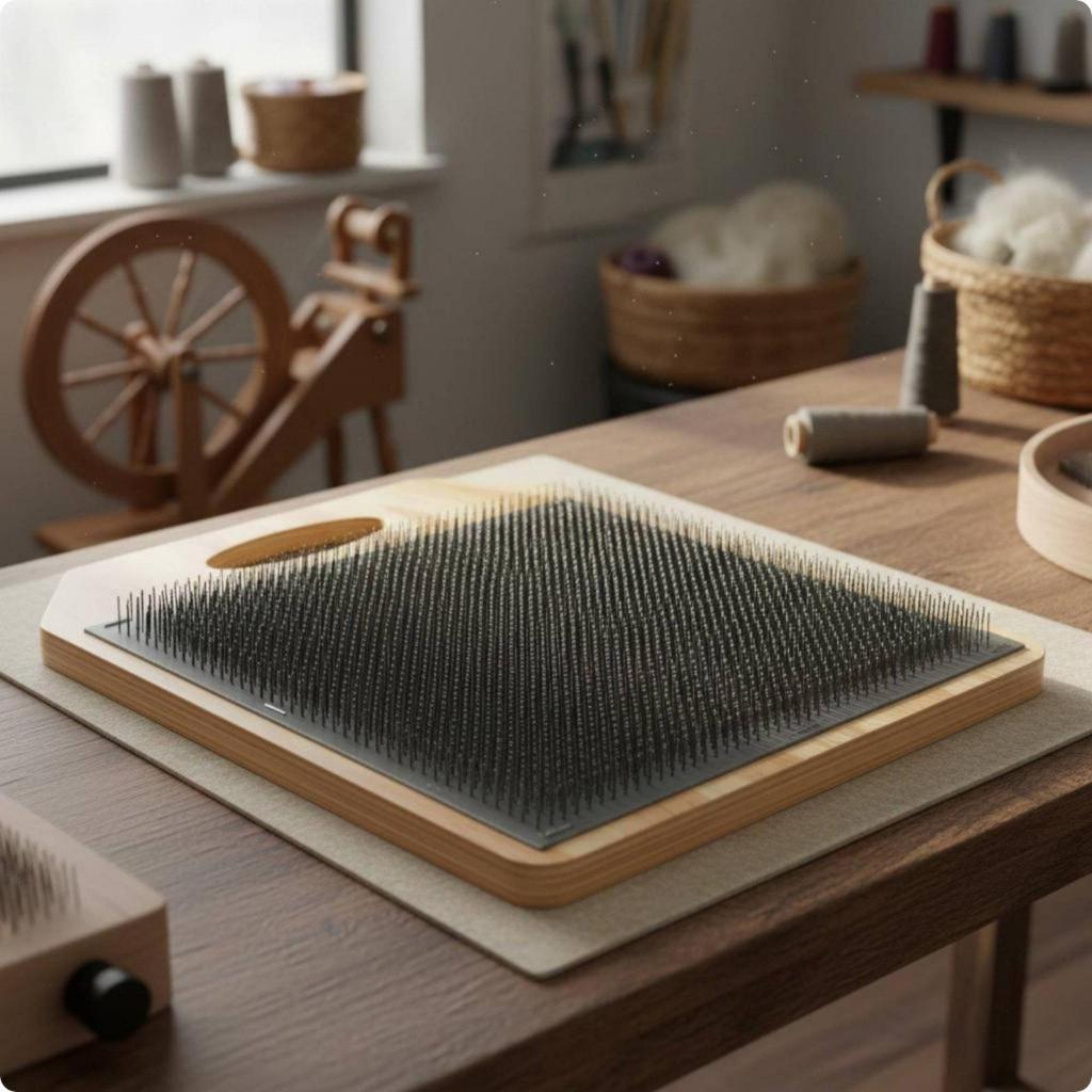 Carding Board Wooden Wool Blending Set Portable DIY