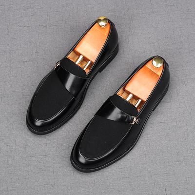 Mode Mode Neu Schwarz Braun Herren Wildleder Gemischt Flache Schuhe Männlich Designer Monk Strap Loafer Heimkehr Hochzeitskleid Schuhe