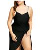 Women Striped Spaghetti Strap Cover‑Up Dress Loose Beach Midi Dress For Vacation Swimwear Cover Up