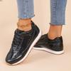 New Thick-soled Front Lace-up Casual Sports Shoes for Women Large-sized Low-top Single Shoes for Running