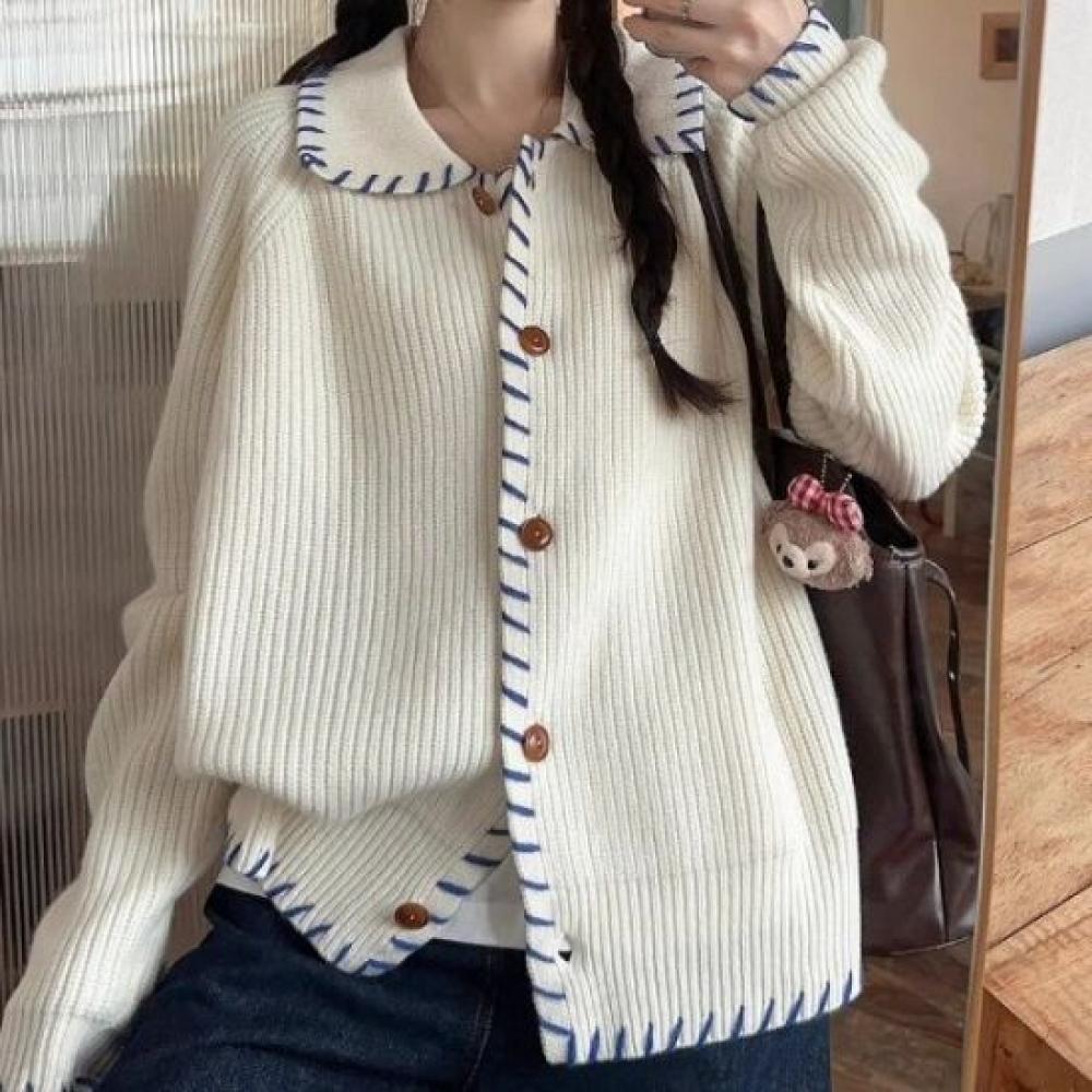 Rellawear Clary Collar Knit Cardigan 2color 2410raw24