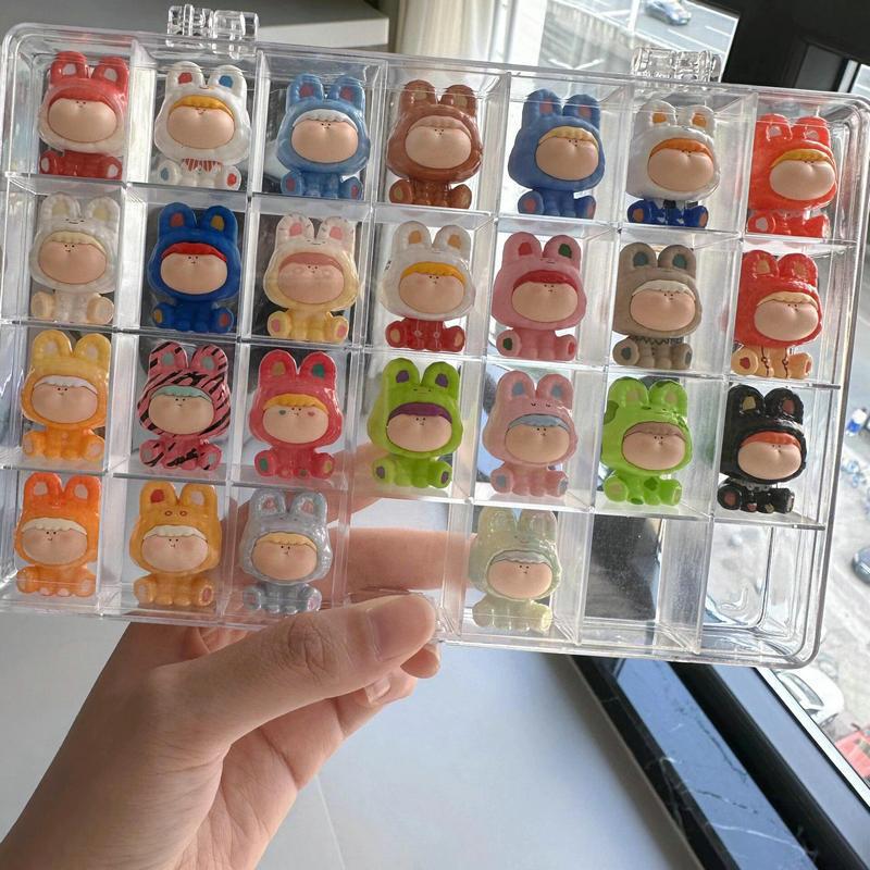 28 Grids Clear Plastic Organizer Box, Craft Storage Container For Beads Organizer, Desktop Organizing & Sorting Storage Box