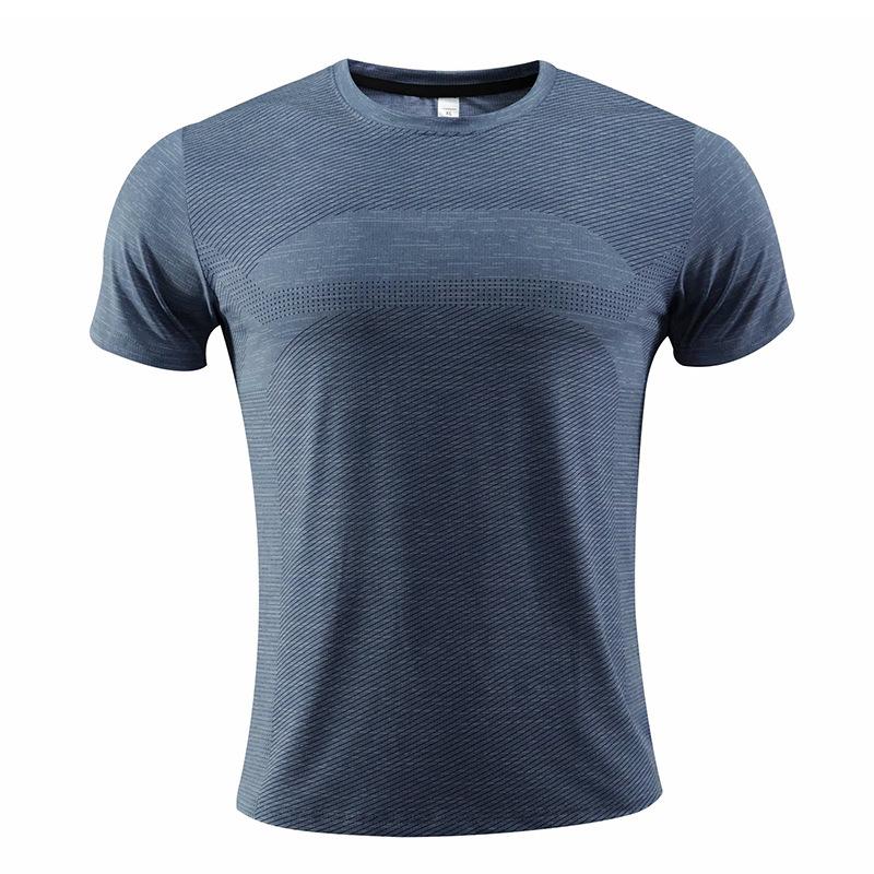 Men's Quick-Dry Casual Short Sleeve Sports T-shirt for Running and Fitness