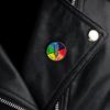 Artistic Style Cartoon Colorful Letter Brooch Geometric Arrow Badge Trendy Alloy Pin For Expression Individual