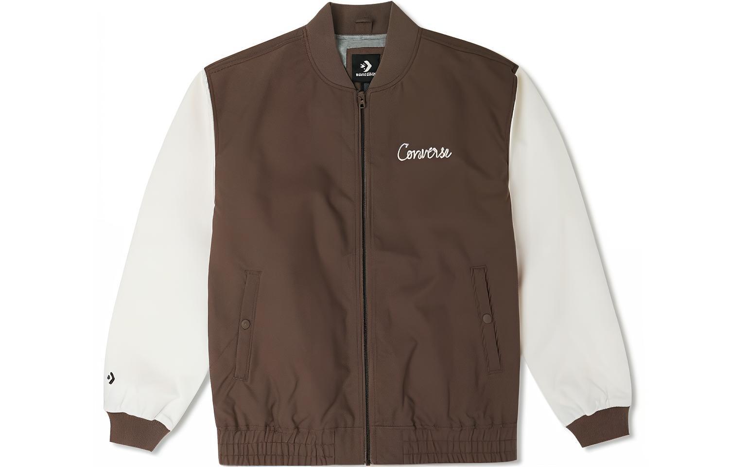 Converse Jackets Men s Umber Baseball Collar Moderate Pilot 10025514-A01 M