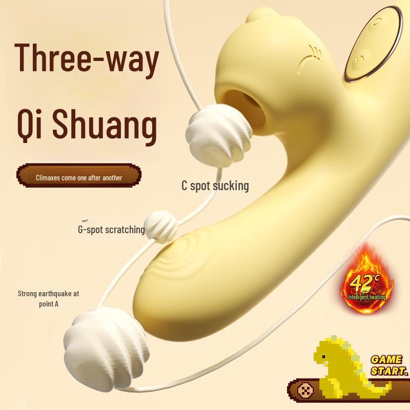 Vibrátor a sací zařízení Miji Doudoulong pro ženy - hračka pro dospělé