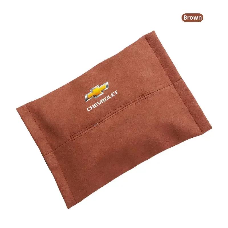 Car Tissue Bag Car Backseat Tissue Case Storage For Chevrolet Cruze Colorado Spark Captiva Malibu Trax Aveo Car Accessories