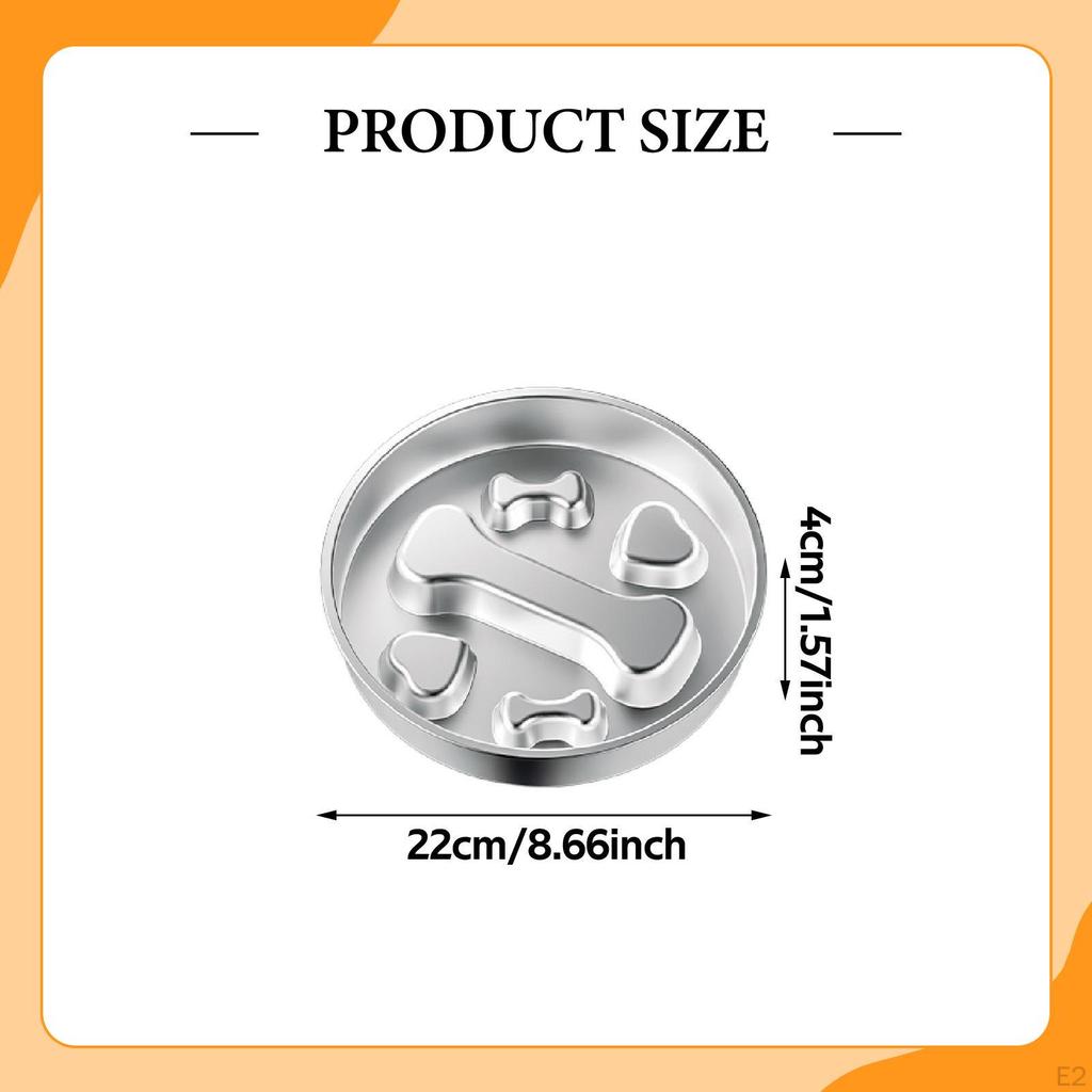 Dog Slow Feeder Bowl Cat Feeding Practical Easy To Clean Non Slip Durability Food Container