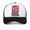 Ich Habe Eine Waffe und Bin Schizophren Baseballkappe hohe Qualität Bequem Verstellbar Snapback Hüte Kappe