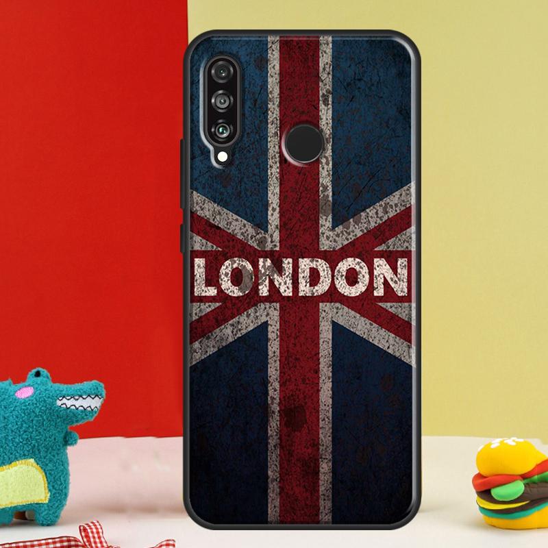 London Bus England Big Ben For Huawei Nova 12s 12i 11i 8i 9 10 SE Y91 Y90 Y60 Y70 Y72 Y61 P20 P40 P30 Lite P60 Pro Case