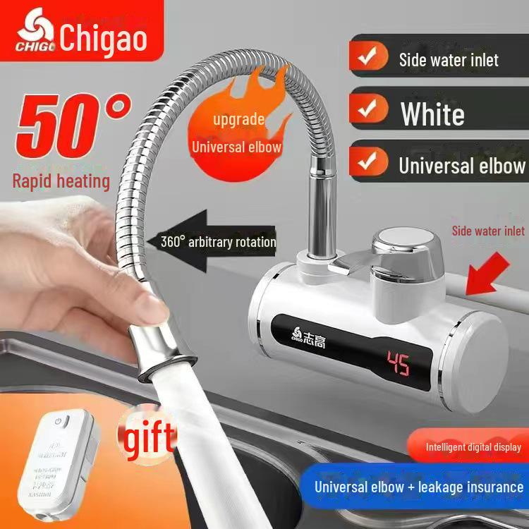 Chigo Instant Hot Water Kitchen & Bathroom Faucet with Electric Side Inlet