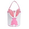 2026 Easter Egg Basket Light Up Plastic Handheld Candy Gift Bucket Bag for Kids Party Hunt Holiday Decorations Accessories