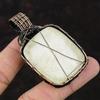 Scolecite Gemstone Pendant Copper Wire Wrapped Scolecite Jewelry Labradorite Pendant Handmade Pendant Stylish Copper Jewelry Gift For Women