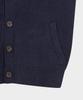 Brooks Brothers Cotton Rib Mock Neck Cardigan (Navy) (Bbwcmmf401)
