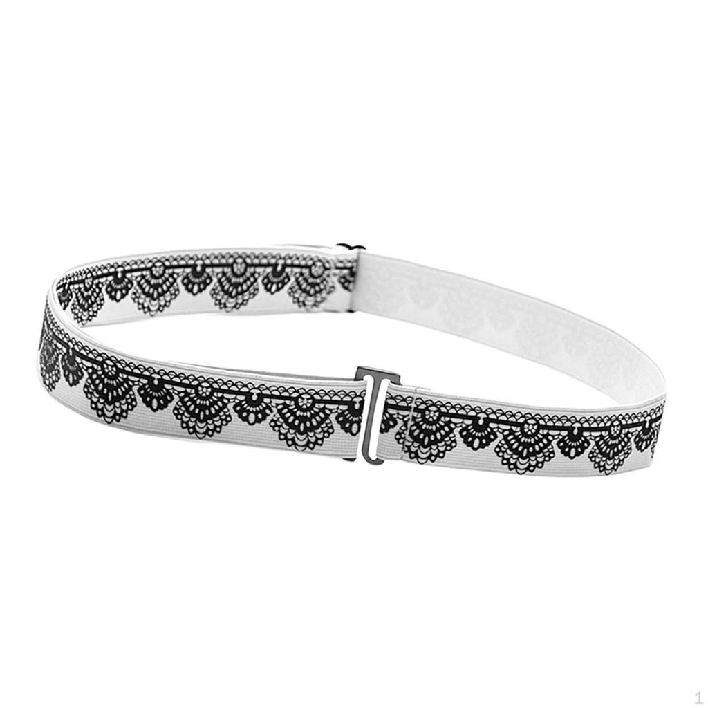 Belt for Women, Invisible Belt, Comfortable Elastic Waistband, Belts with Flat Buckle.