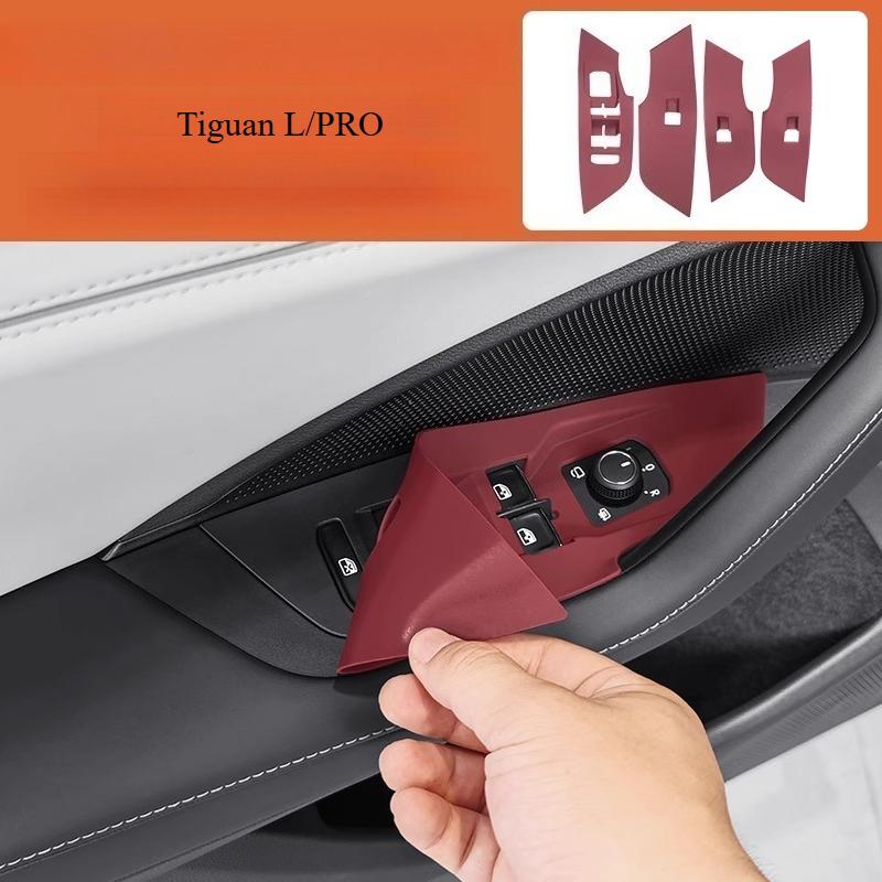 Für Volkswagen Tiguan L/Pro 2017- Mittelkonsole Silikonmatte Auto Innenraum Schaltung Aufkleber-freie Modifikationszubehör Auto