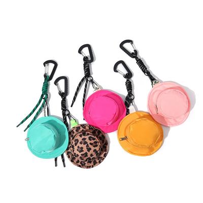 Mini Fisherman Hat Bag Niche Design Earphone Change Bag Key Women's Bag Coin Storage Small Hanging Bag Men and Women