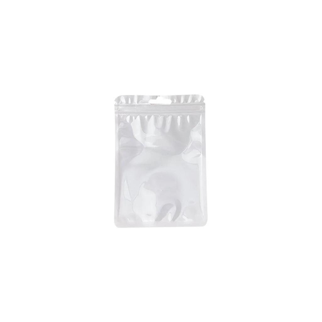 10Pcs/pack Candy Color Thickened Self-sealing Bag Transparent Ziplock Bag Gift Packaging Sealed Bag