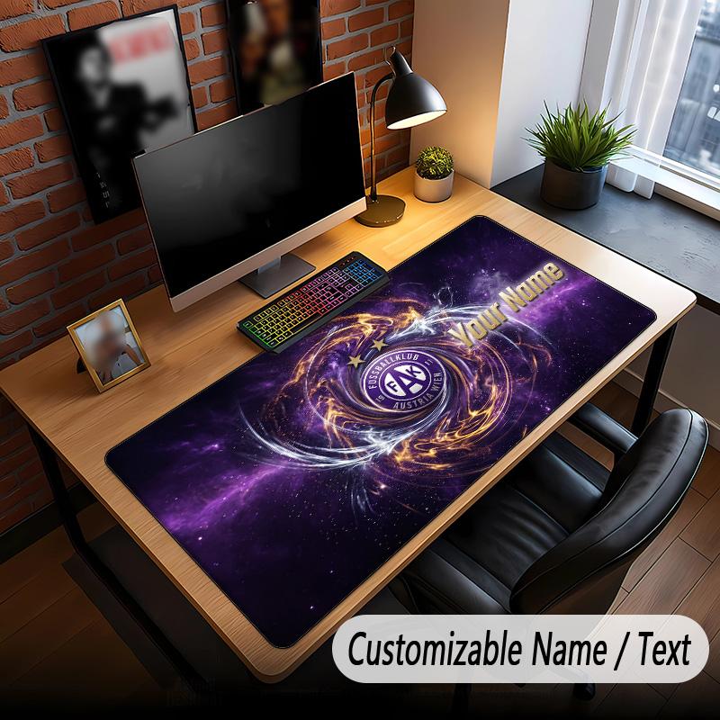 Large Mouse Pad Austria Wien FC Print Custom Name Text Desk Mat for Office Gaming