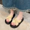 Thick-soled Cool Slippers for Women's Summer Wear 2025 New Models with Skirts, Seaside Beach Sandals, Non-slip for Pregnant Women