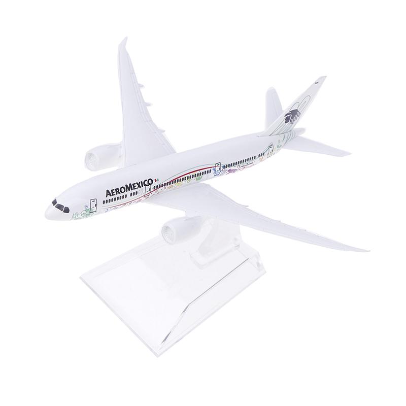 16 cm, Maßstab 1/400, Metalllegierung, mexikanische Air Aeromexico B787 Airlines-Flugzeugmodell, Boeing 787 Airways-Flugzeugmodell, Druckgussflugzeug