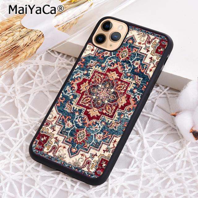 Moroccan Ancient Floral Tiles Phone Case Shell For iPhone 17 Air 12 13 16 pro max 15 14 plus Cover coque