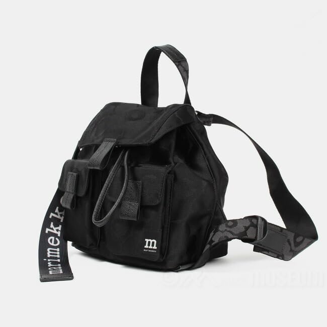 Rucksack Everything Unikko Mini Tasche Blumenmuster Schwarz 092230 999 EVERYTHING RUCKSACK S UNIKKO SCHWARZ Logo [Marimekko] Damen [Artikel]