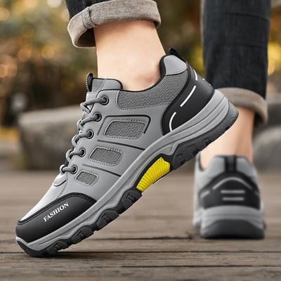Mode Heren Outdoor Bergbeklimmen Mesh Dikke Zool Antislip Sneakers Band Slijtvast Werk Ademend Casual Schoenen Zapatillas