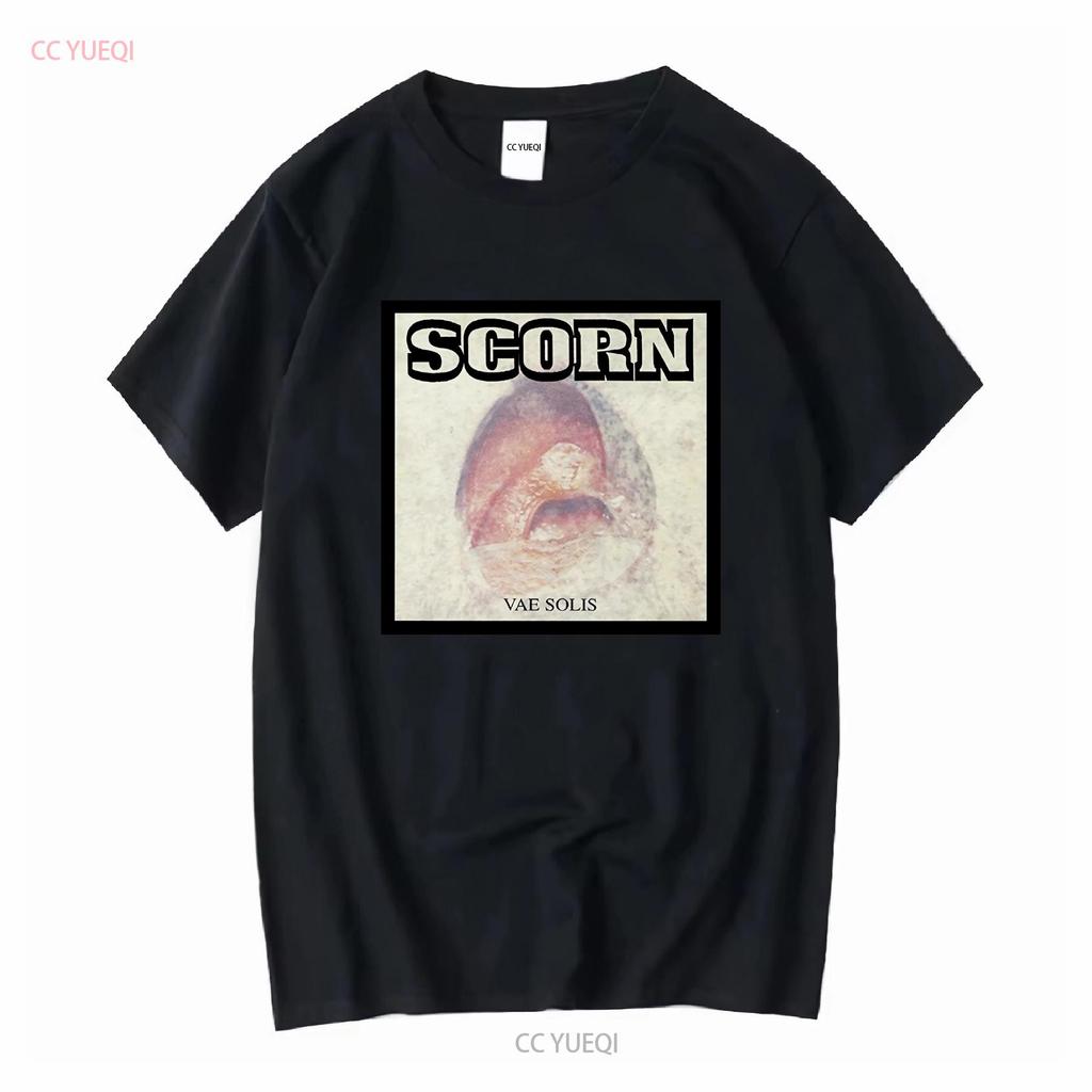 SCORN T Shirt Vae Solis Mens Cotton Crew Industrial Breakbeat long or short sleeves vintage Washed Slightly homme Soft