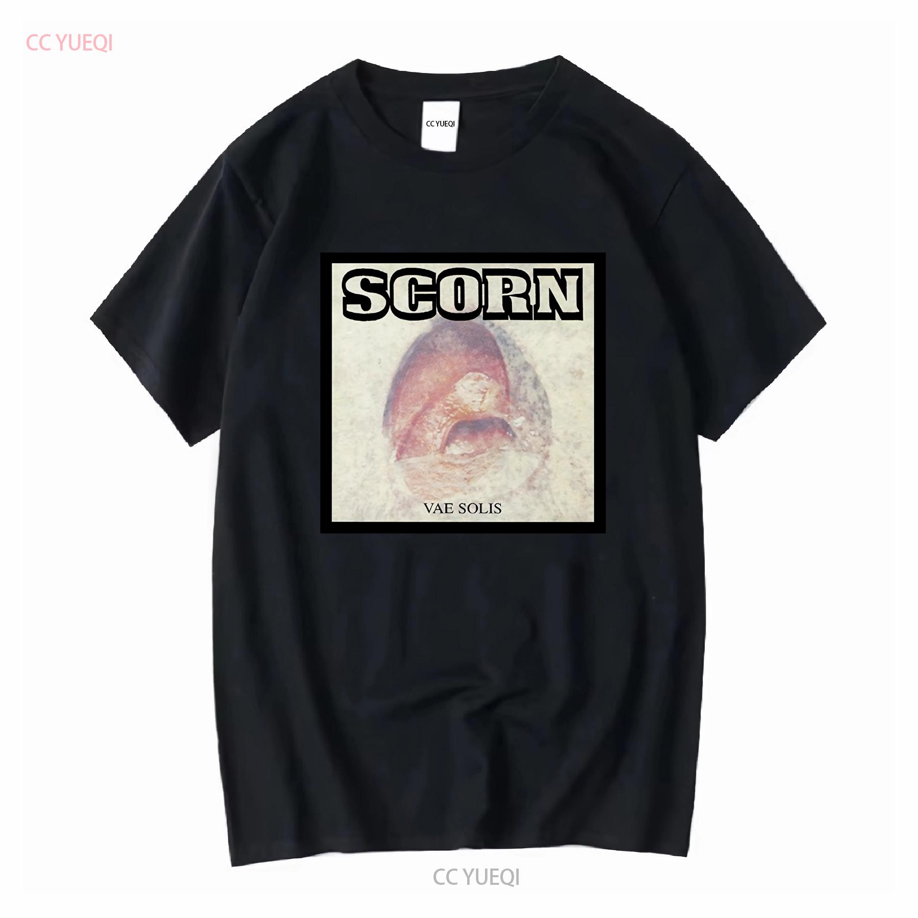

SCORN T Shirt Vae Solis Mens Cotton Crew Industrial Breakbeat long or short sleeves vintage Washed Slightly homme Soft 4XL