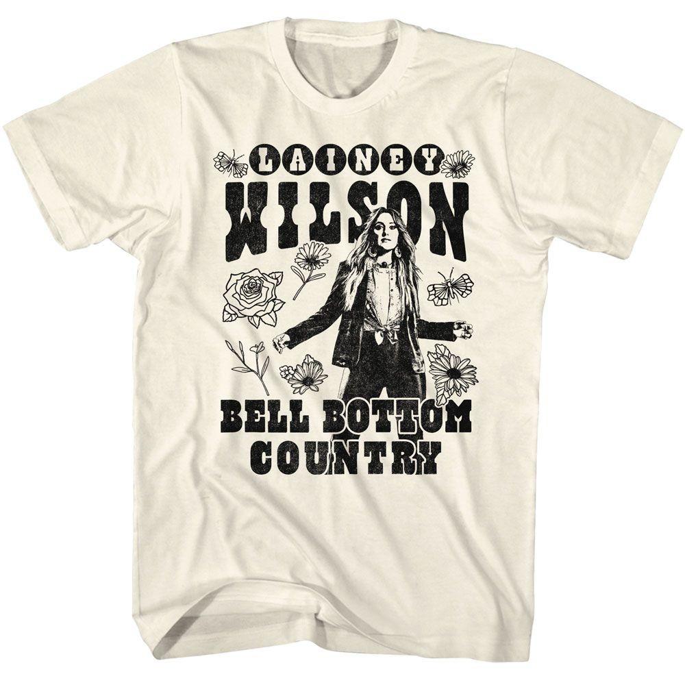 Lainey Wilson Bw Floral Bellbottom Music Shirt S