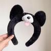 Cute Cartoon Plush Headband & Hair Clip for Face Washing and Masks - Fun Hair Accessory for Kids & Women